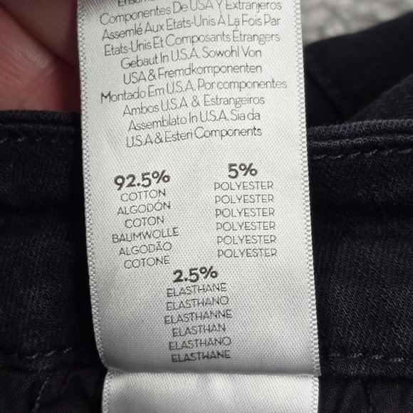 Mother High Waisted Looker Jeans Womens 25 Not Guilty One Liner Black Skinny - Picture 7 of 16